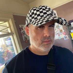 Vintage checkered board cap